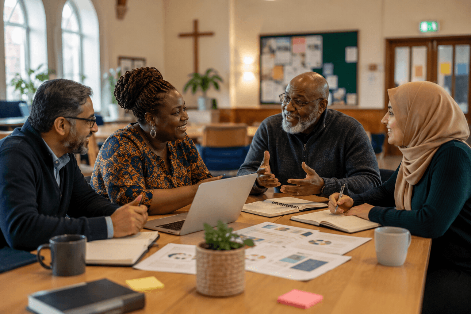 Community and faith-sector leaders collaborating on programme and funding development.